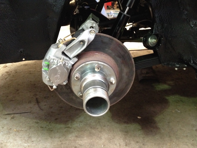 Upgraded saloon rear brakes