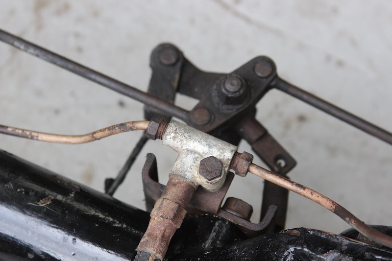 You must replace alloy 3 way brake unions